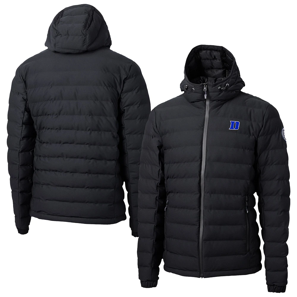 Men's Cutter & Buck Duke Blue Devils Mission Ridge Repreve® Eco Insulated Full-Zip Hoodie Puffer Jacket