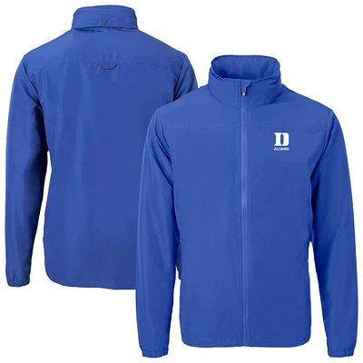 Men's Cutter & Buck Royal Duke Blue Devils Alumni Charter Eco Recycled Full-Zip Jacket