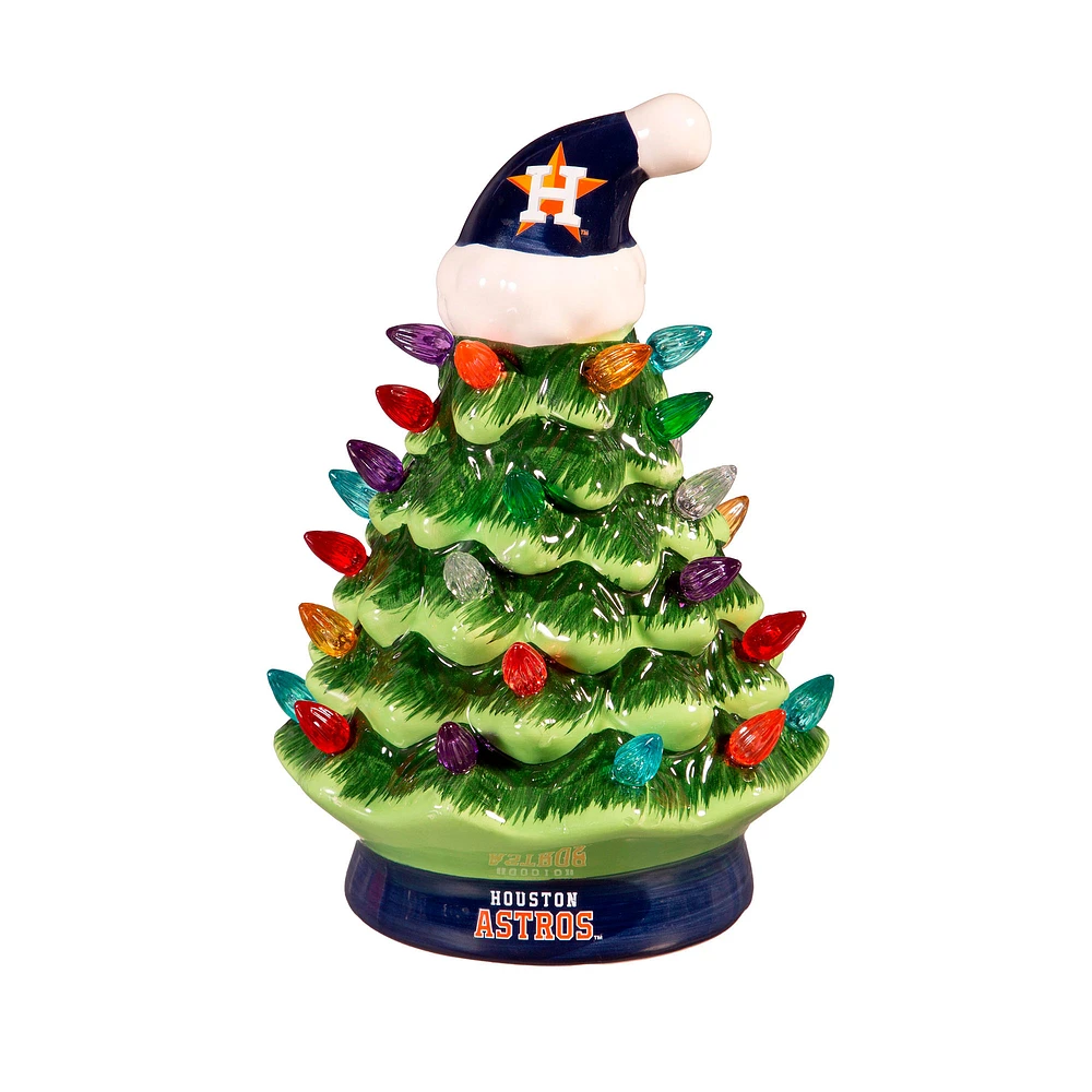 Houston Astros 8" LED Light Up Christmas Tree