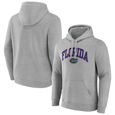 Men's Fanatics Gray Florida Gators Classic Arched Applique Fleece Pullover Hoodie