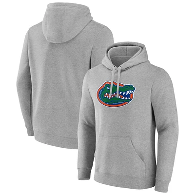 Men's Fanatics Gray Florida Gators Applique Fleece Pullover Hoodie