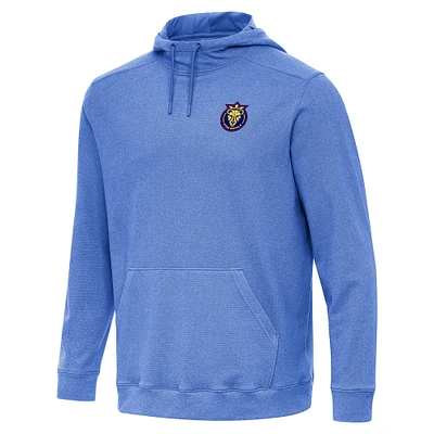 Men's Antigua Heather Royal Utah Royals Cloud Pullover Hoodie