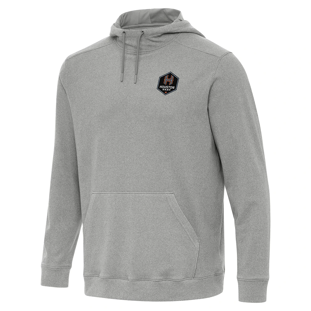 Men's Antigua Heather Houston Dash Cloud Pullover Hoodie