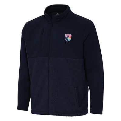 Men's Antigua Navy San Diego Wave FC Daily Fused Full-Zip Jacket
