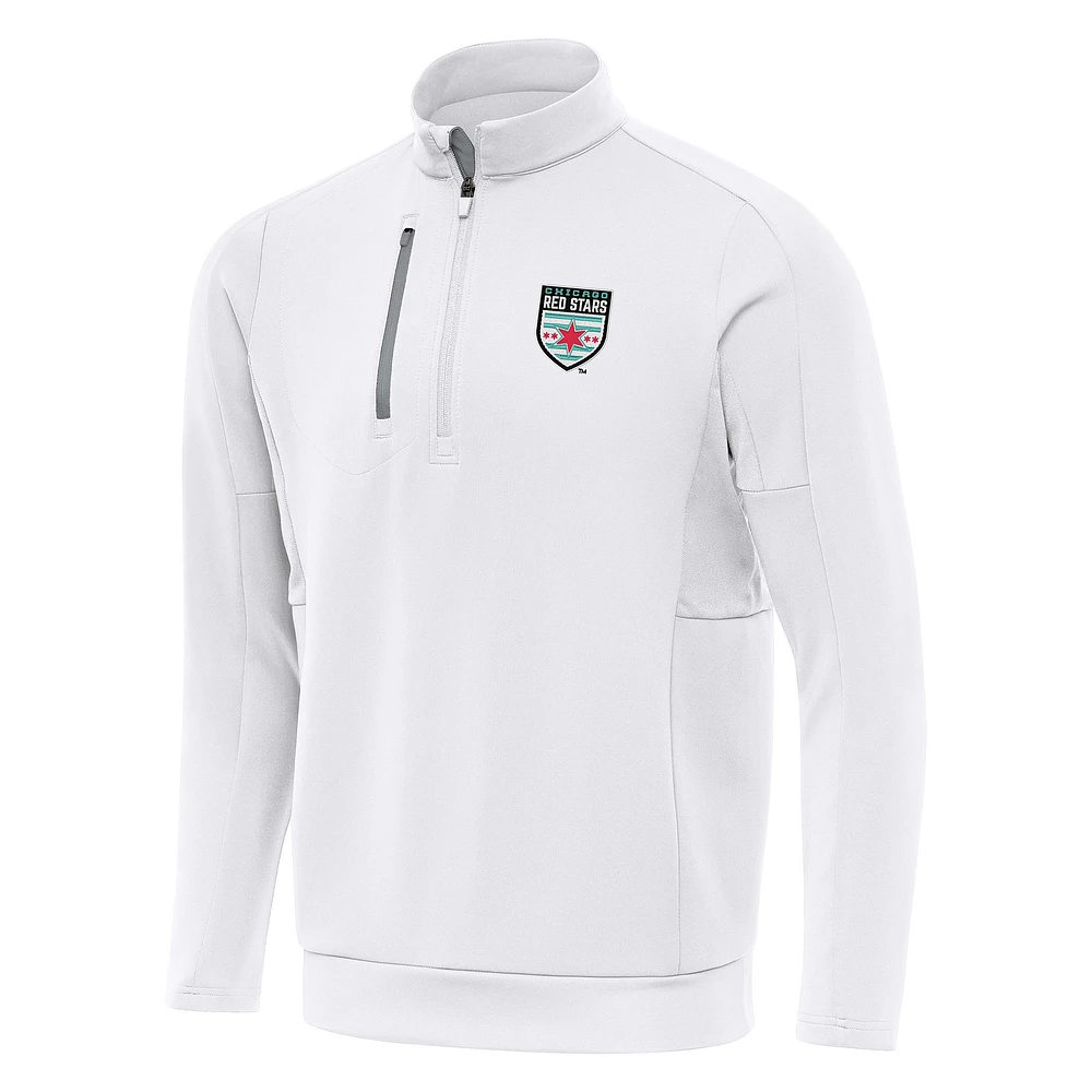 Men's Antigua Chicago Red Stars Generation Quarter-Zip Jacket