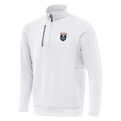 Men's Antigua White Seattle Reign FC Generation Quarter-Zip Jacket