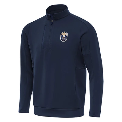 Men's Antigua Navy Seattle Reign FC Generation Quarter-Zip Jacket