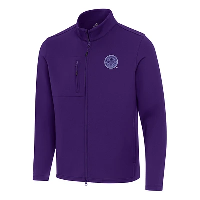 Men's Antigua Purple Racing Louisville FC Objection Full-Zip Jacket