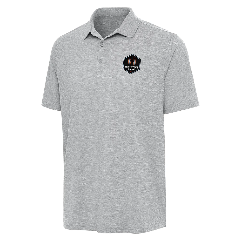 Men's Antigua Heather Houston Dash Par 3 Polo