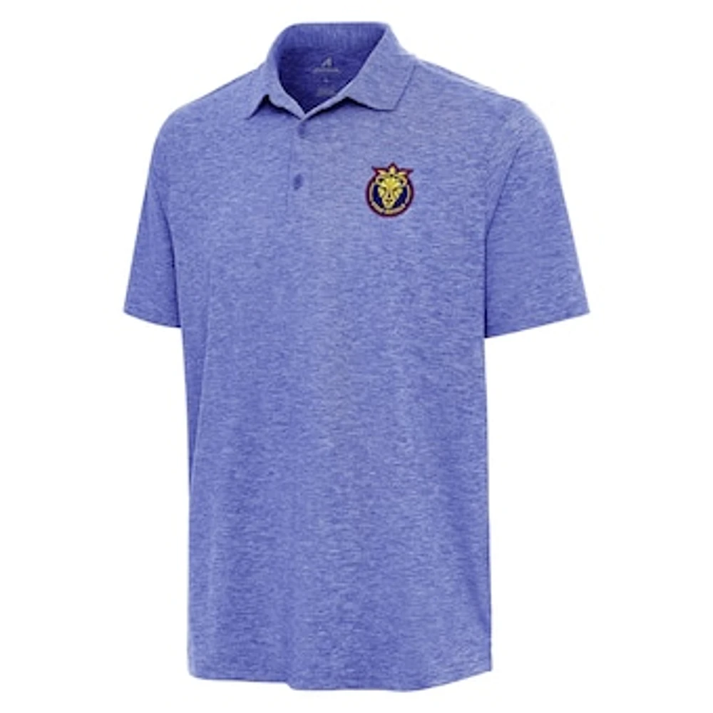 Men's Antigua Heather Royal Utah Royals Par 3 Polo