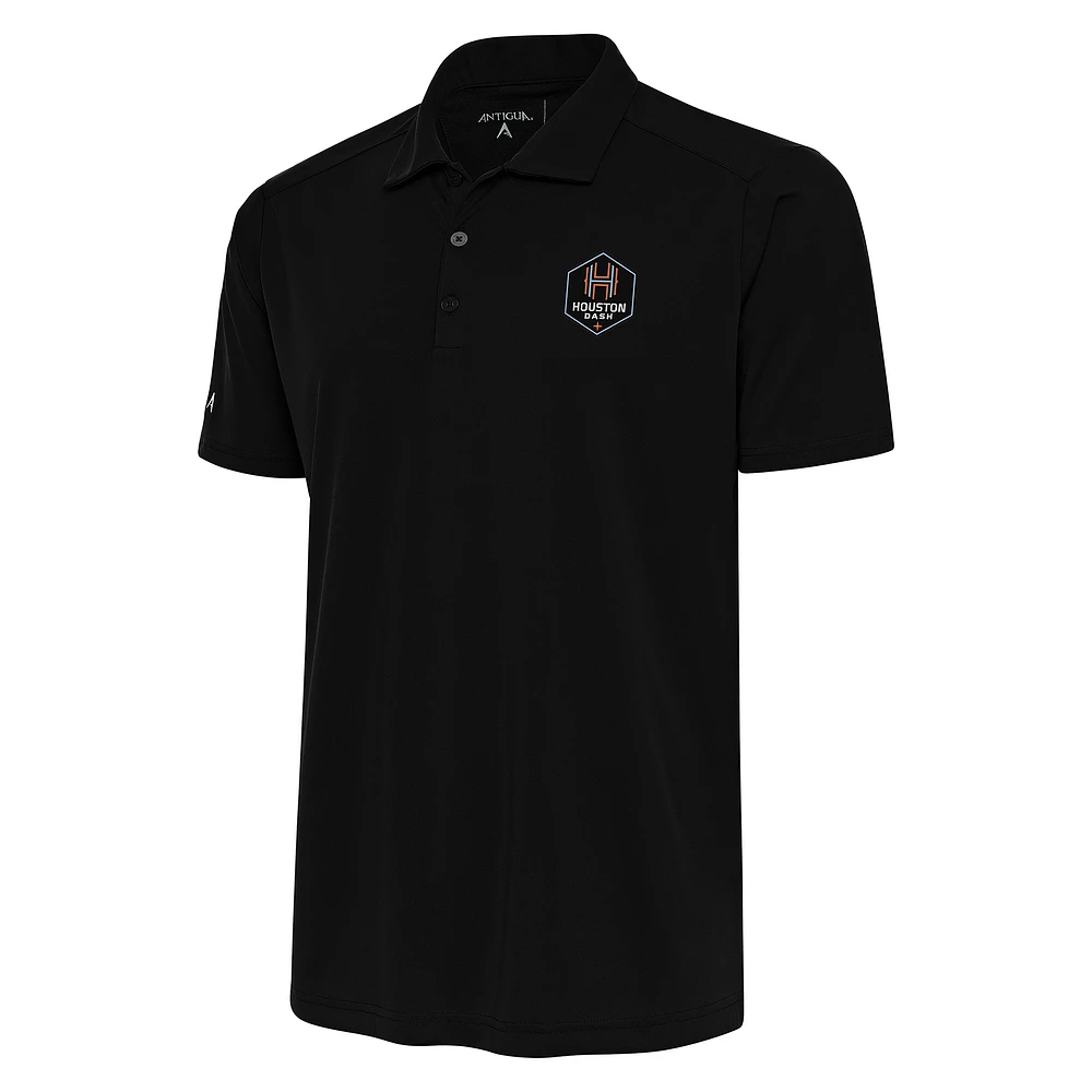 Men's Antigua Black Houston Dash Tribute Polo
