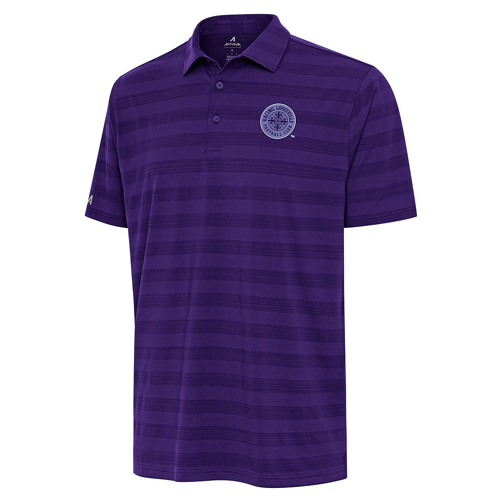 Men's Antigua Purple Racing Louisville FC Tunnel Polo