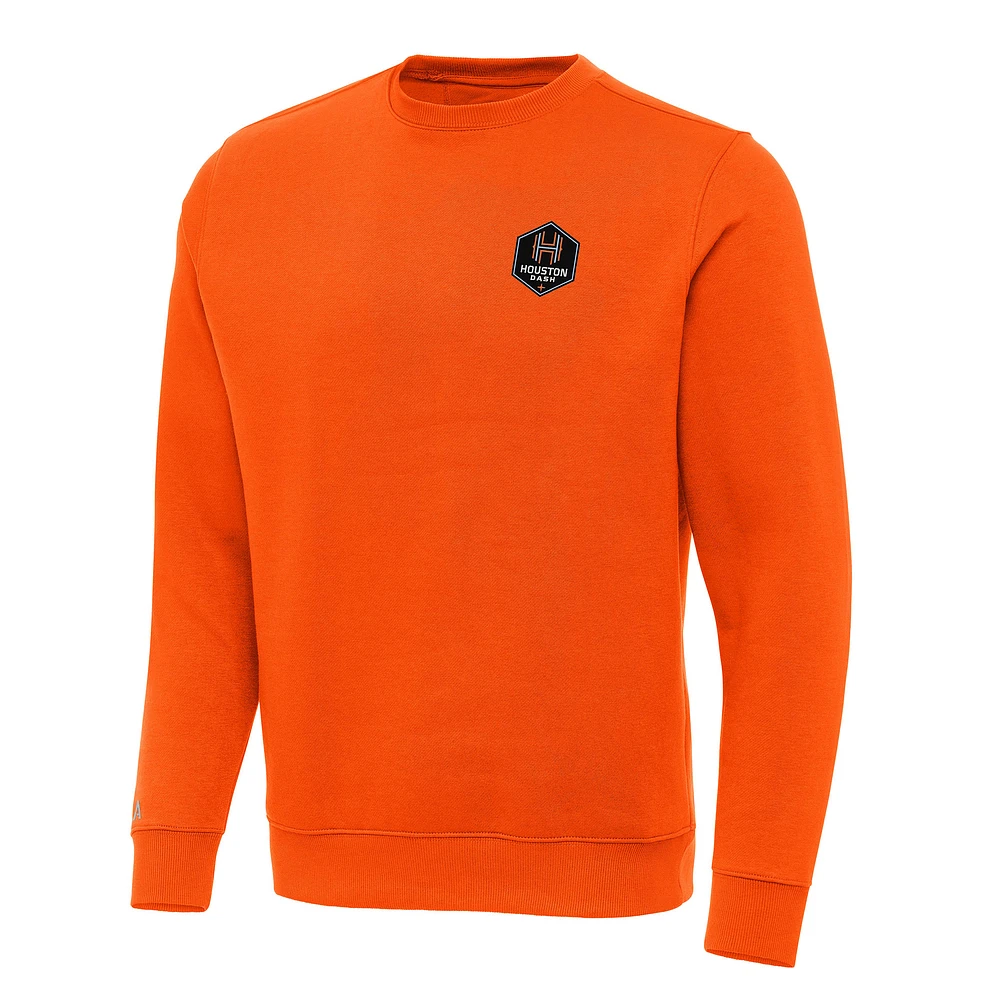 Men's Antigua Houston Dash Victory Crew Neck Pullover Sweatshirt