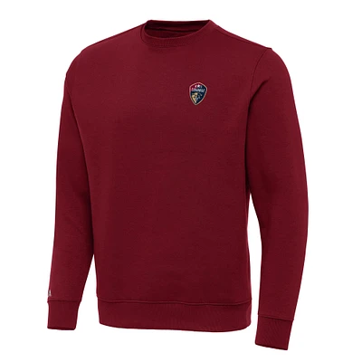 Men's Antigua Cardinal North Carolina Courage Victory Crew Neck Pullover Sweatshirt