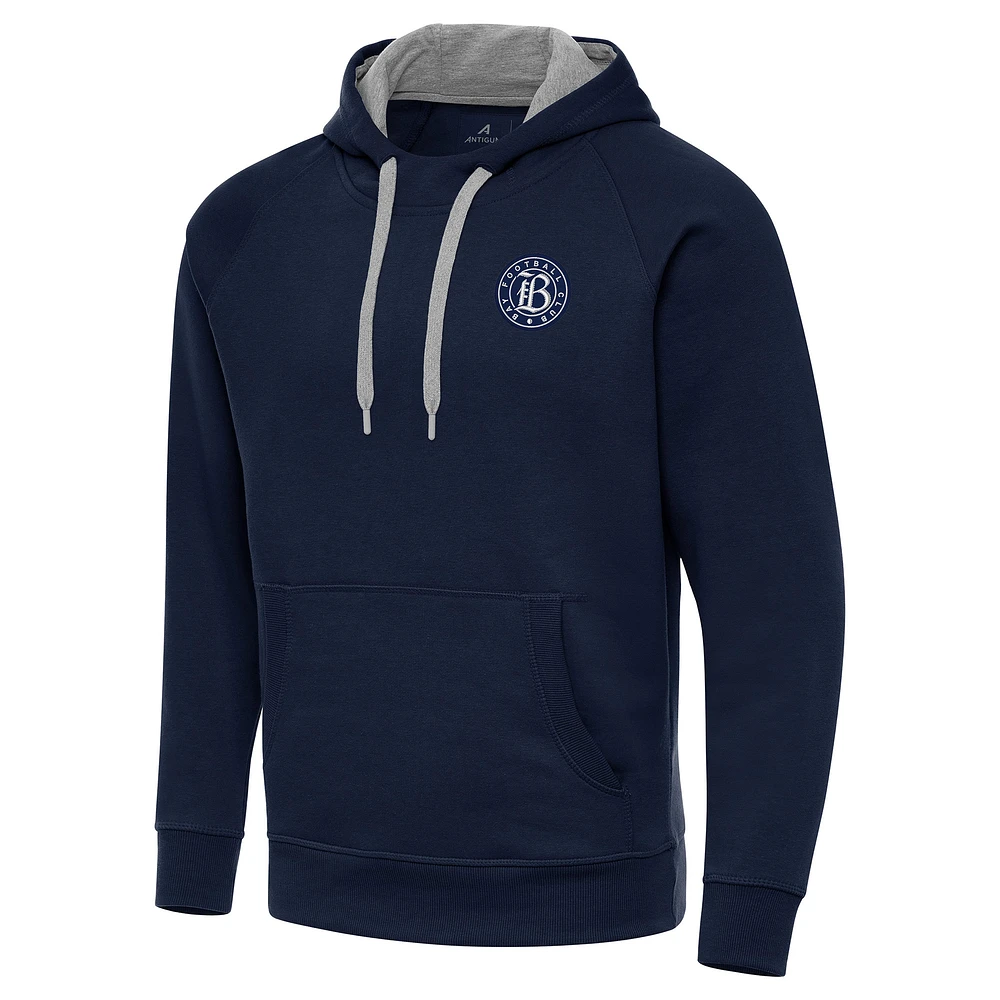 Men's Antigua Navy Bay FC Victory Pullover Hoodie
