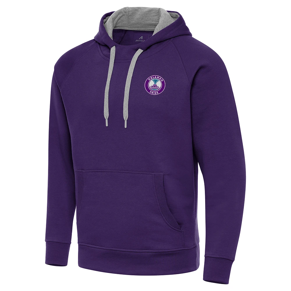 Men's Antigua Purple Orlando Pride Victory Pullover Hoodie