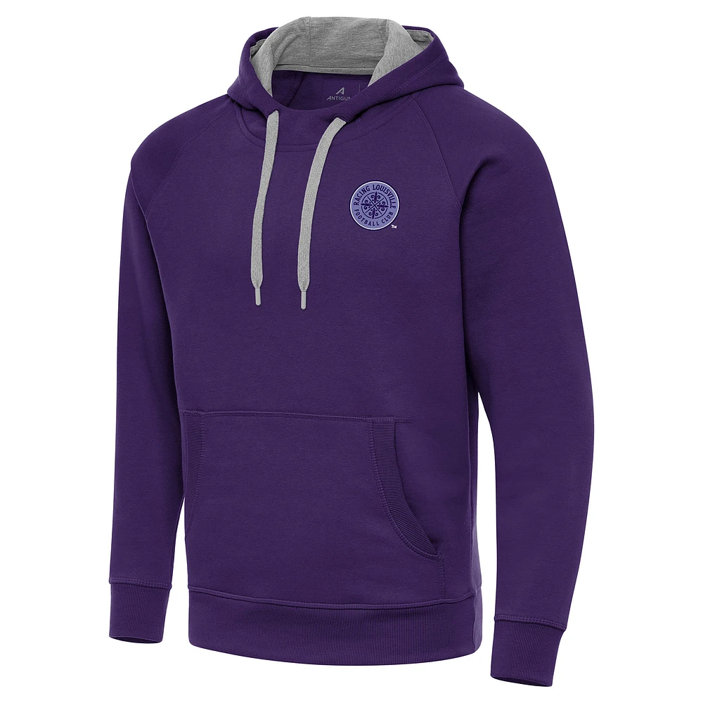 Men's Antigua Racing Louisville FC Victory Pullover Hoodie
