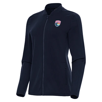 Women's Antigua Navy San Diego Wave FC Continual Full-Zip Jacket