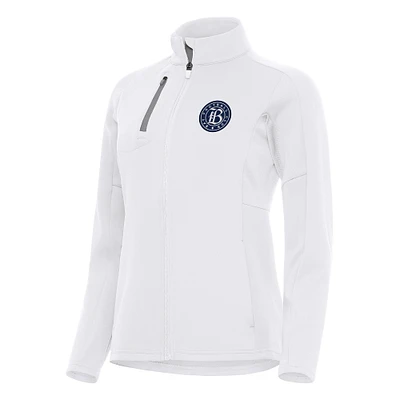 Women's Antigua White Bay FC Generation Full-Zip Jacket