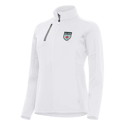 Women's Antigua White Chicago Red Stars Generation Full-Zip Jacket