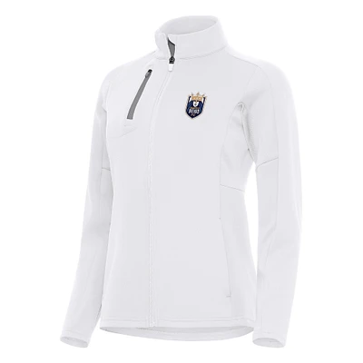 Women's Antigua White Seattle Reign FC Generation Full-Zip Jacket