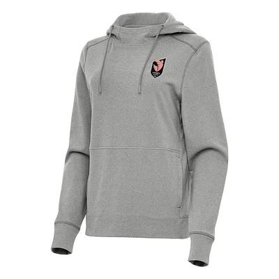 Women's Antigua Heather Gray Angel City FC Justice Pullover Hoodie