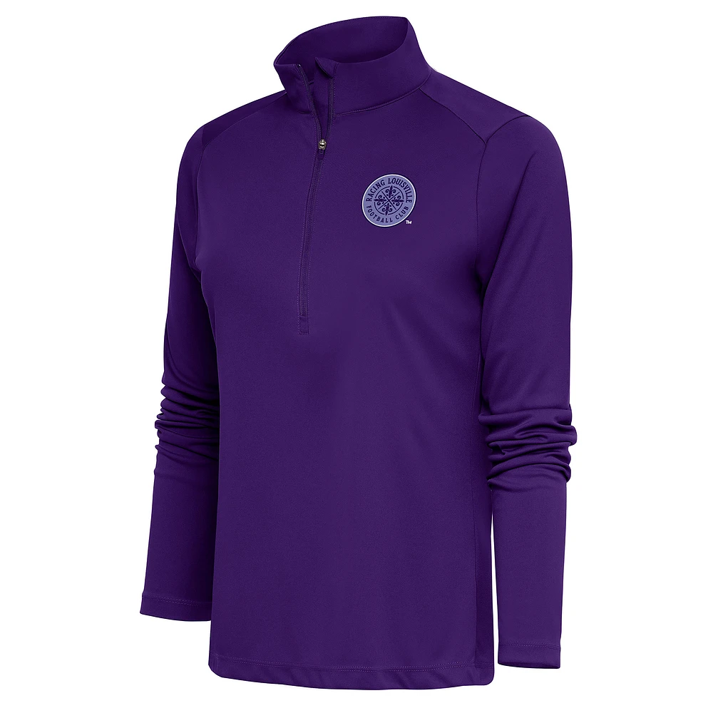 Women's Antigua Racing Louisville FC Tribute Half-Zip Jacket