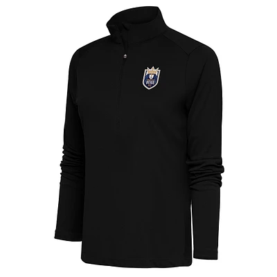 Women's Antigua Black Seattle Reign FC Tribute Half-Zip Jacket