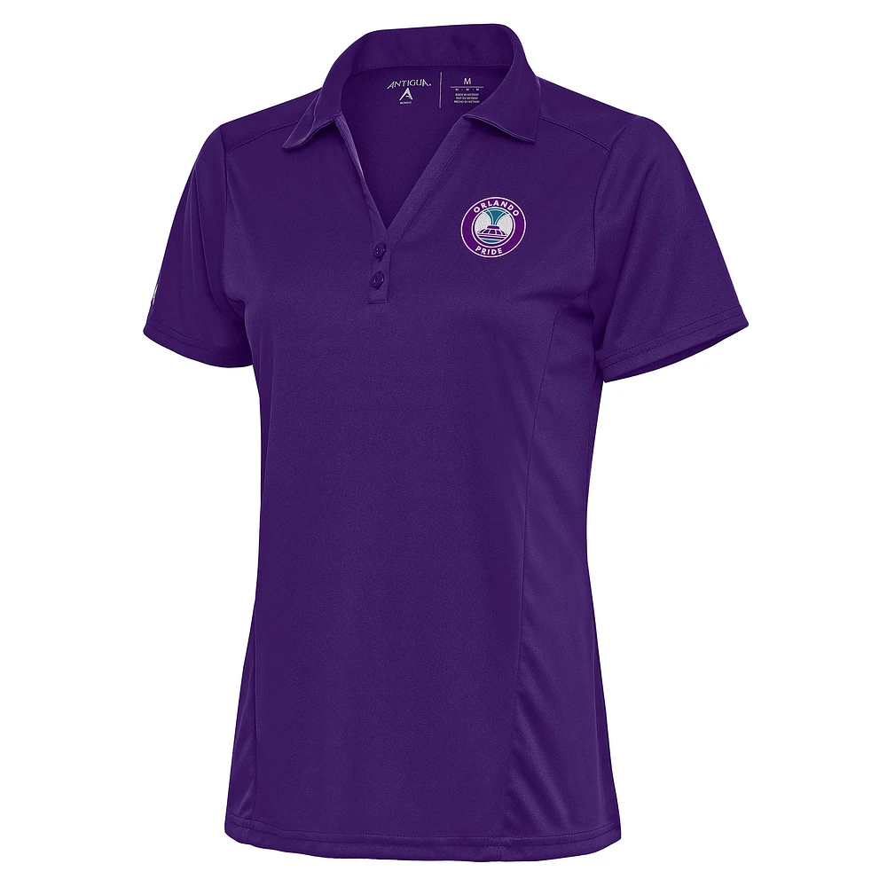 Women's Antigua Purple Orlando Pride Tribute Polo