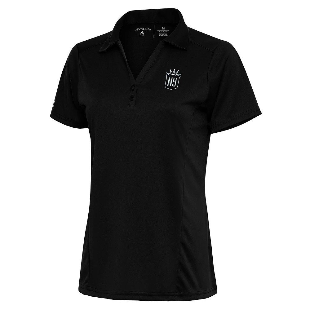 Women's Antigua Black NJ/NY Gotham FC Tribute Polo