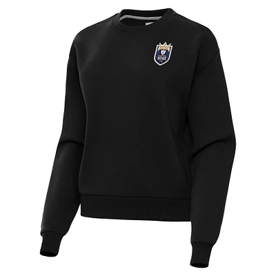 Women's Antigua Black Seattle Reign FC Victory Pullover Sweatshirt