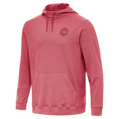 Men's Antigua Heather Red Portland Thorns FC Cloud Pullover Hoodie