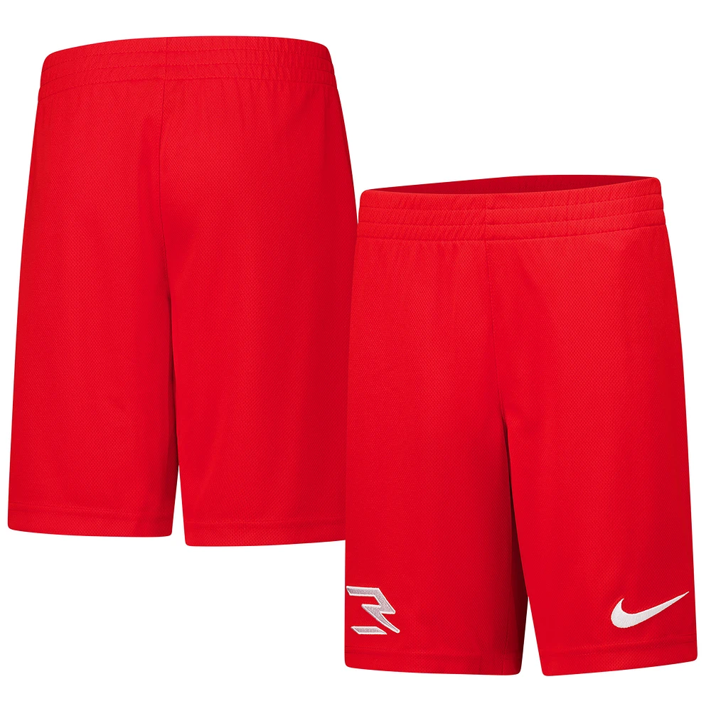 Youth Nike 3BRAND by Russell Wilson Red Badge Shorts