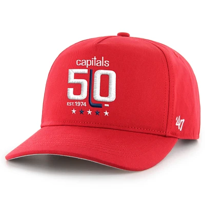 Men's '47 Red Washington Capitals 50th Anniversary Hitch Adjustable Hat