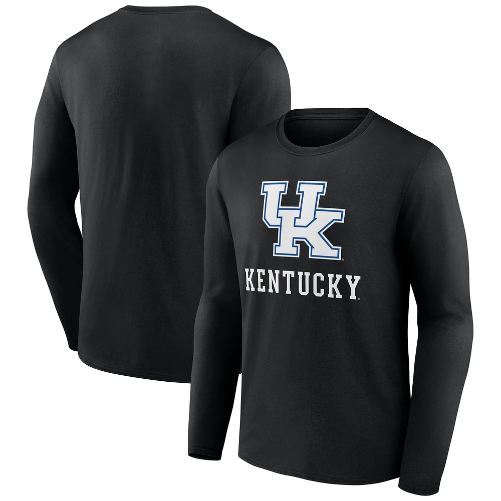 Men's Fanatics Black Kentucky Wildcats Team Lockup Long Sleeve T-Shirt