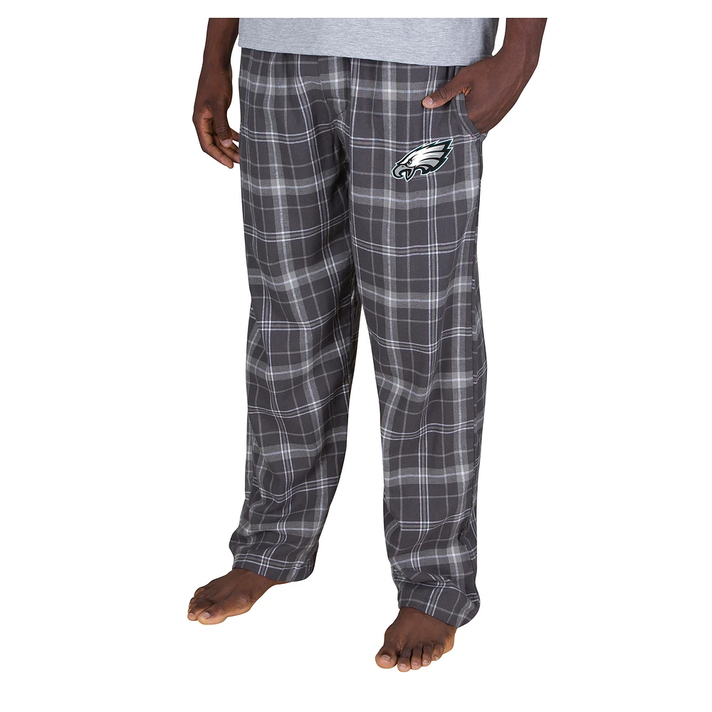 Men's Concepts Sport Charcoal Philadelphia Eagles Ultimate Plaid Flannel Pants