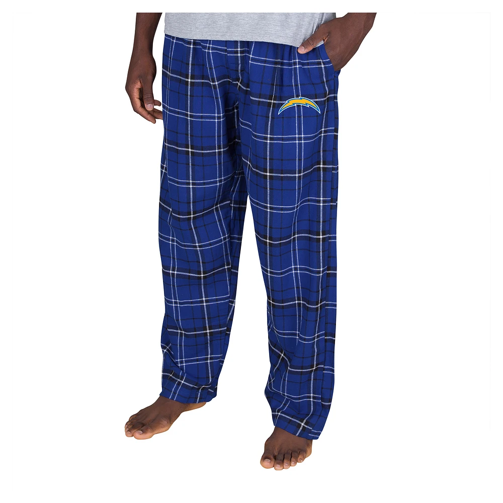 Men's Concepts Sport Royal Los Angeles Chargers Ultimate Plaid Flannel Pants
