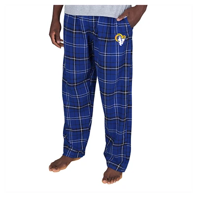 Men's Concepts Sport Royal Los Angeles Rams Ultimate Plaid Flannel Pants