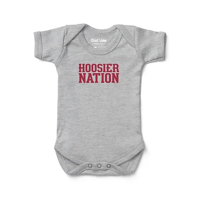 Newborn & Infant Chad Jake Heather Gray Indiana Hoosiers Bodysuit
