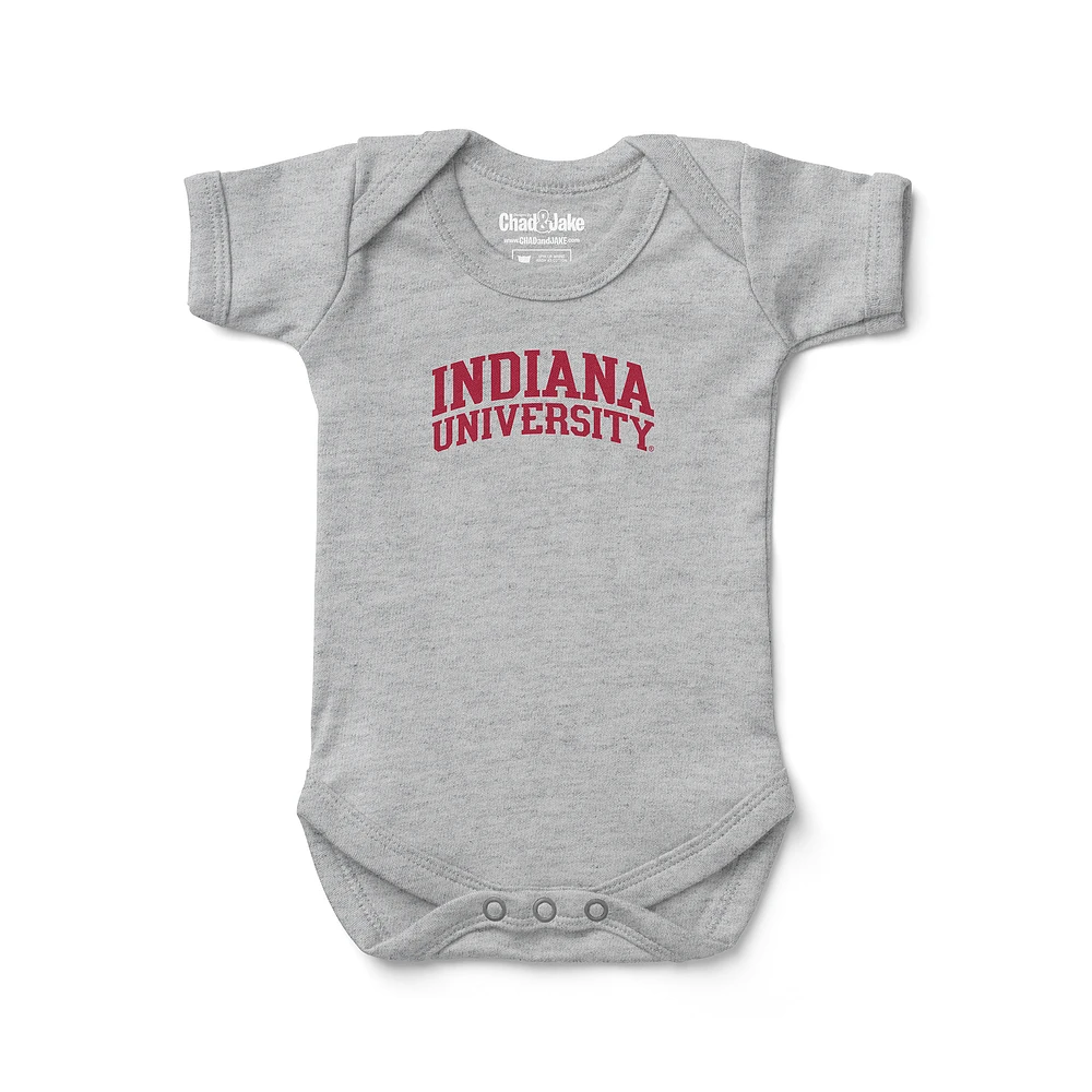 Newborn & Infant Chad Jake Heather Gray Indiana Hoosiers Bodysuit