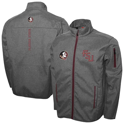 Men's Franchise Club Gray Florida State Seminoles XT2 Softshell Full-Zip Jacket