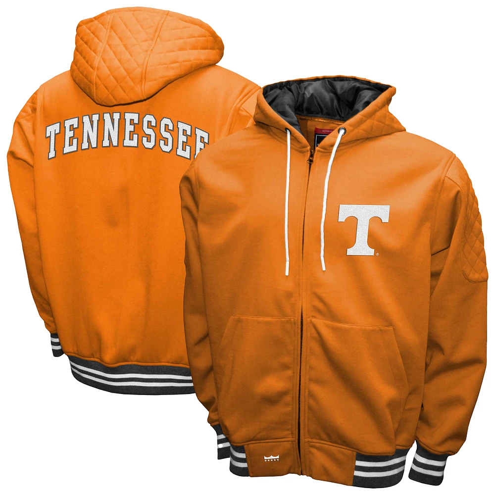 Men's Franchise Club Tennessee Orange Volunteers Grind Full-Zip Hoodie Jacket