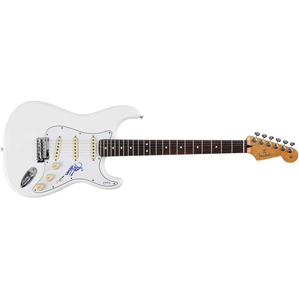 Keith Richards Rolling Stones Autographed White Fender Player II Stratocaster Guitar