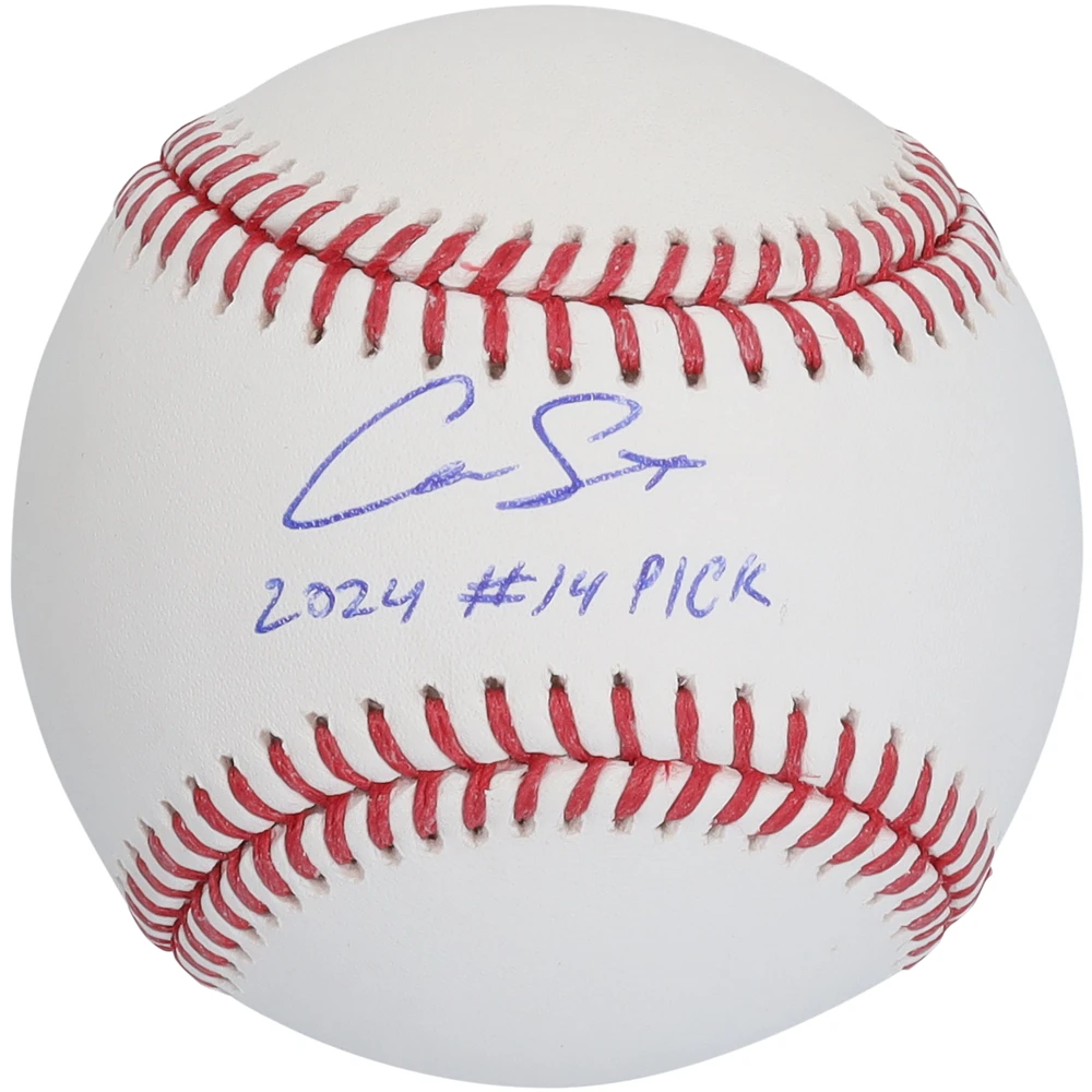 Cam Smith Houston Astros Autographed Baseball with "2024 #14 Pick" Inscription