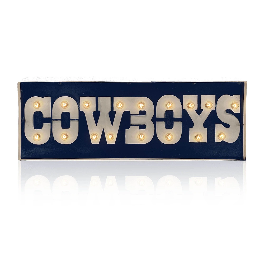 Imperial Dallas Cowboys 25" x 9" Lighted Recycled Metal Street Sign