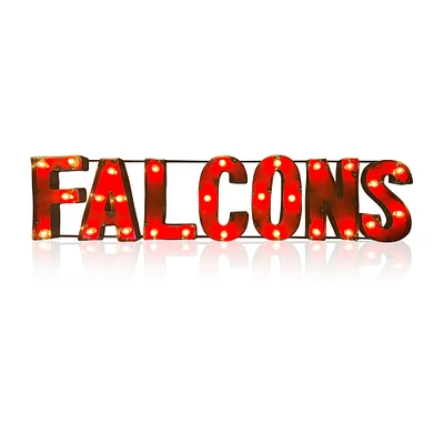 Imperial Atlanta Falcons 43" x 9" Lighted Recycled Metal Sign