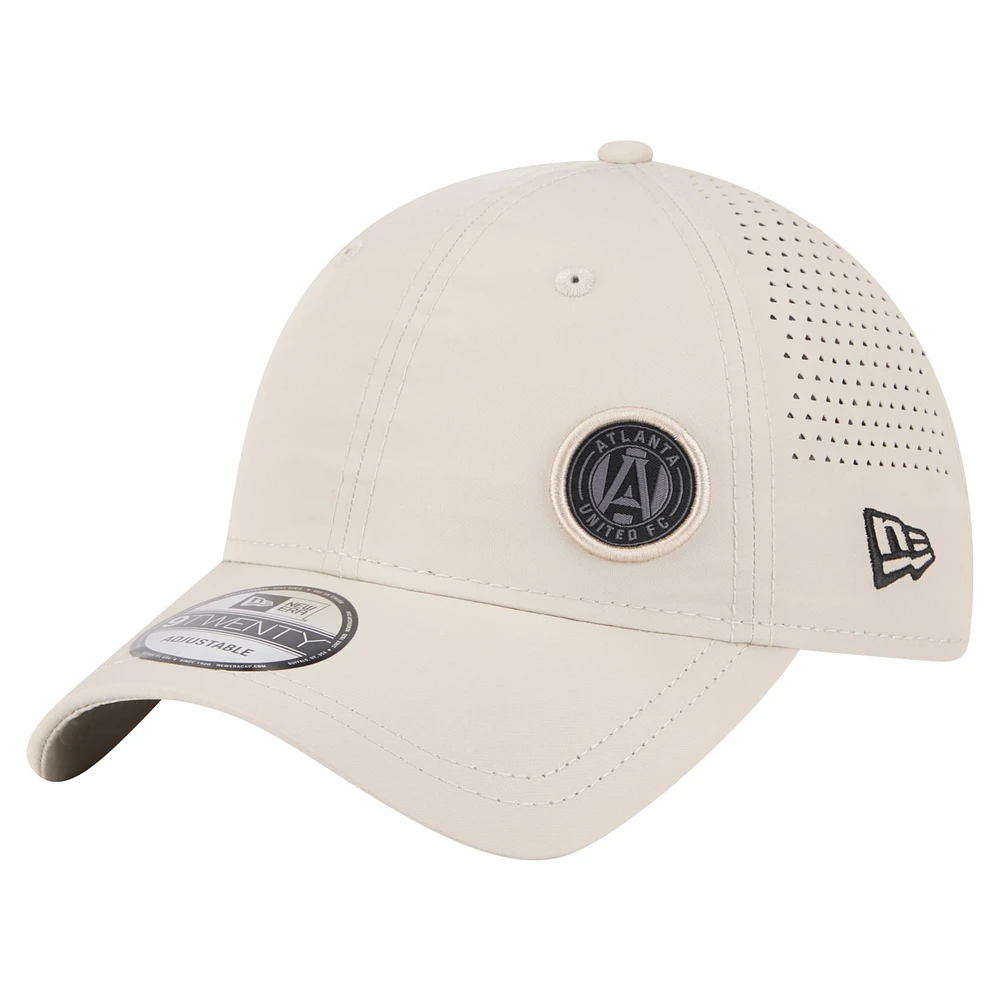Men's New Era Tan Atlanta United FC Active 9TWENTY Adjustable Hat