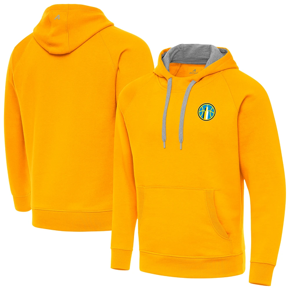Men's Antigua Gold Chicago Sky Victory Pullover Hoodie