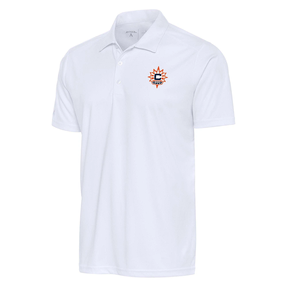Men's Antigua White Connecticut Sun Tribute Polo