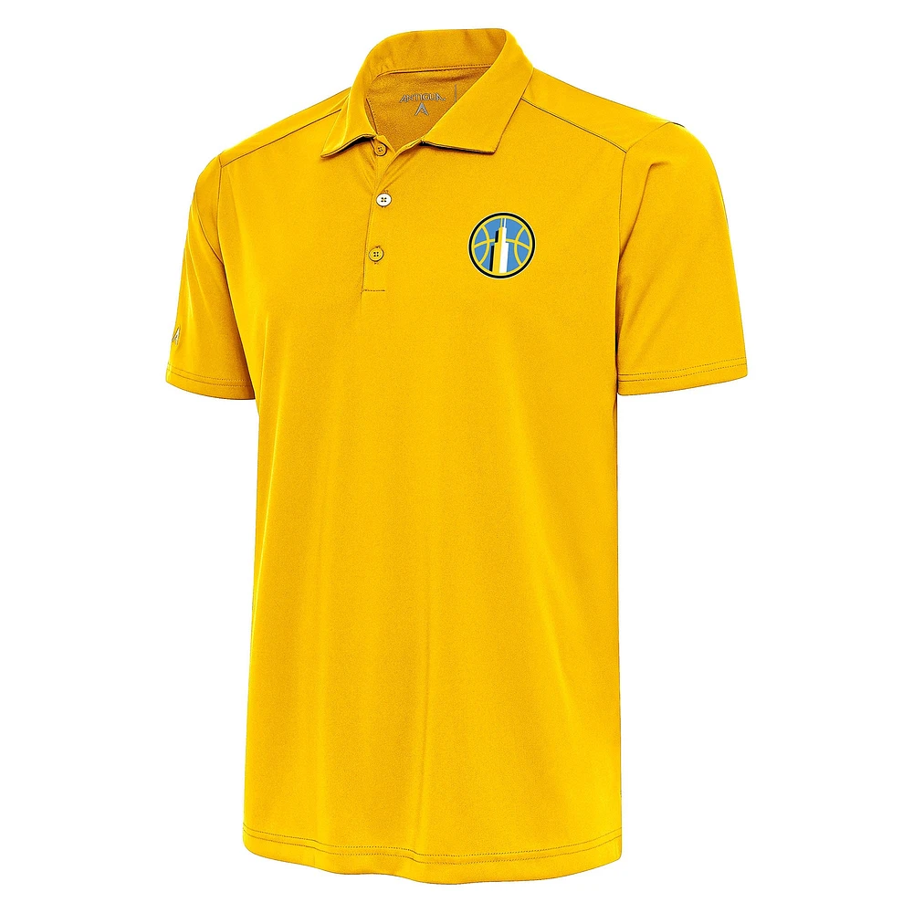 Men's Antigua Yellow Chicago Sky Tribute Polo